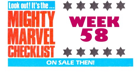 THE MiGHTY MARVEL CHECKLiST: WEEK 58